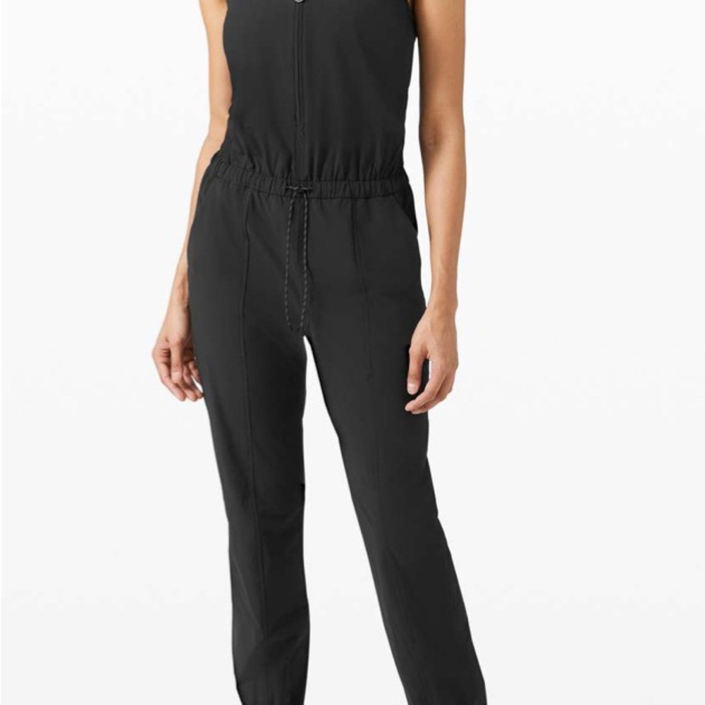 Lululemon Shift in Time Jumpsuit Women's Black Size 8 - Picture 3 of 16